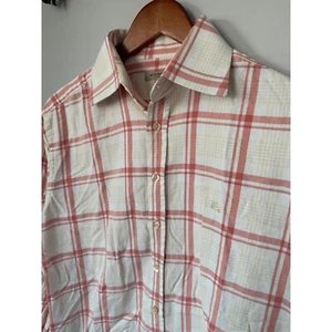 Burberry London Plaid Button Down Long Sleeve Dress Shirt Mens 16-41 - Picture 1 of 10