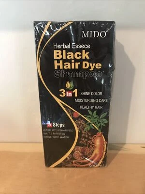 Champú tinte color cabello Meidu cambia color cabello en 5 minutos negro 500 ml. Foto 1 de 4