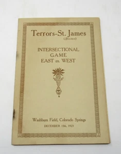 1923 Colorado Springs Palmer High School vs. St. James Boston Football Programm - Bild 1 von 10