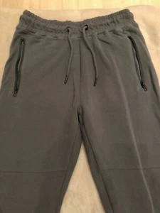 New Look Men Dark Grey Zip Panel Bottoms Joggers UK Size XS Christmas Gift - Picture 1 of 12