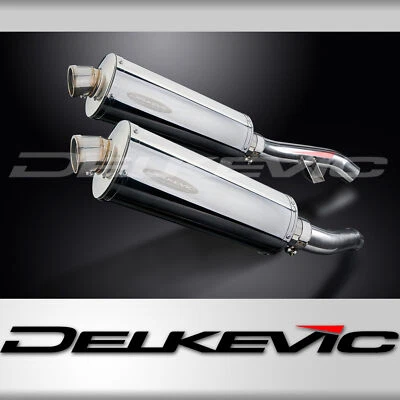 Yamaha FJR1300 06-24 Delkevic Slip On 14" Stainless Oval Muffler Exhaust Kit - Image 1 of 4