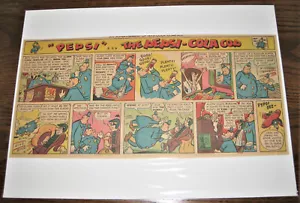 PEPSI und PETE The Pepsi-Cola Cops Comic Strip Zeitung Ad 1944 E - Bild 1 von 1