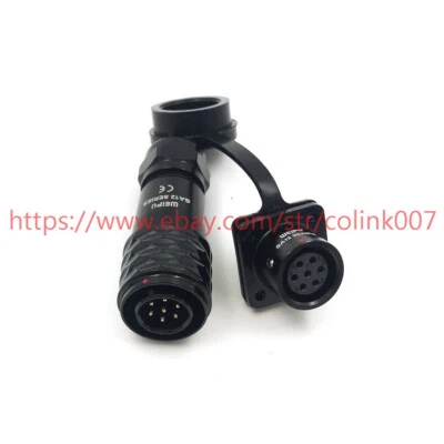 SA12 7 pins power cable connector,IP67 waterproof solder cable grand connector - Image 1 of 4