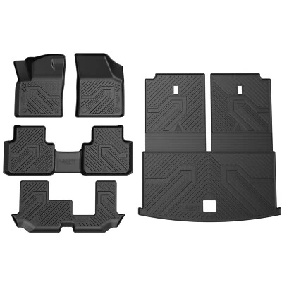 LASFIT Floor Mats for Volkswagen Atlas 2019-2026 Cargo Mat w/ Seatback Full Set Foto 1 de 4