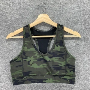 Jessica Simpson Bra Women M Medium Camouflage The Warm Up Green - Picture 1 of 5
