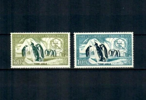 FRENCH ANTARCTIC TERRITORY PENGUINS SC# C1-C2 MNH COMPL SET, (BIRDS, FAUNA) - Picture 1 of 1