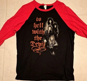 stryper to hell with the devil Raglan photo shirt michael sweet robert vinyl cd - Picture 1 of 3
