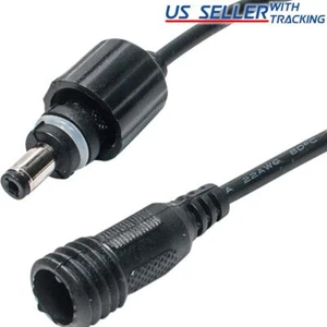 (5-pack) Waterproof DC Power Male Female Pair Barrel Jack & Plug Adapter 5X - Picture 1 of 3