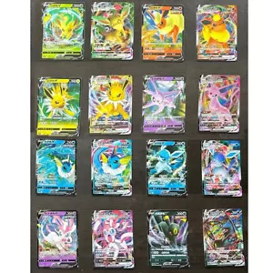 Pokémon 16 Card Glaceon Sylveon Leafeon Umbreon Vaporeon Flareon Jolteon Espeon - Picture 1 of 2