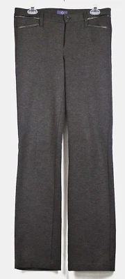 NYDJ Dark Gray Ponte Knit Slim Straight Dress Pants 2 - Image 1 of 2