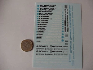 decals decalcomanie pioner blaupunkt 1/43 1/32 1/24 - Picture 1 of 1