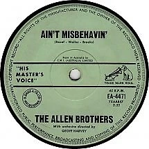 Allen Brothers ORIG OZ 45 Ain’t misbehave EX ’62 HMV EA4434 Peter Allen Teen Pop - Image 1 of 1