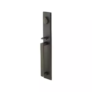 emtek keyed entrance handleset black tubular rustic modern egg knob - Picture 1 of 16