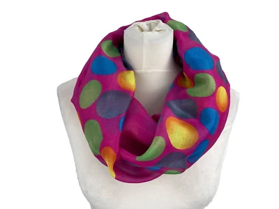 Tuch Loop Halstuch Schlauchschal Schal Damen Pink Rosa Bunt Sommertuch Boom It