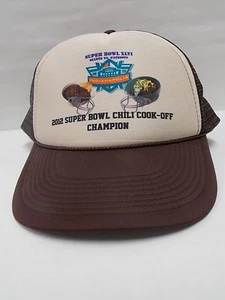 Nuevo con etiquetas Super Bowl 46 2012 chile cocina campeón camionero gorra malla con cable - Imagen 1 de 1