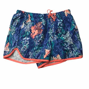 Old Navy Girls Youth Board Shorts Swimming Beach.  Blue. Floral Girl's Large - Picture 1 of 8