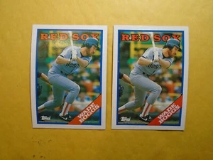 1988 TOPPS BASEBALL CARDS, CARDS, ( 1988 WADE BOGGS 2 CARDS ) - Bild 1 von 2