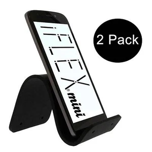 iFLEX Mini Cell Phone Flexible Holder Black 2-Pack Universal Mount - Picture 1 of 5