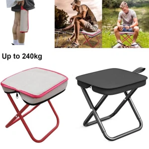 Portable Folding Stool Camping Stool Mortable Stool Chair Can Hold Up to 240kg - Picture 1 of 17