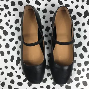 Madewell 100 % Leder Greta Ballerinas echt schwarz Größe 9 NN044 - Bild 1 von 7
