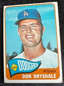 1965 Topps Baseball Dodgers (Don Drysdale)