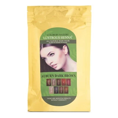  Auburn dark Brown Color by Nature Lustrous henna  100 grams - Image 1 of 2