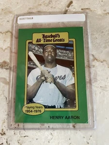 1987 Hygrade Baseball All-Time Greats Henry Aaron Karte - Bild 1 von 2