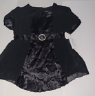 Girls Baby Phat Brand Fancy Black Satin & Lace Dressy Top Size Large