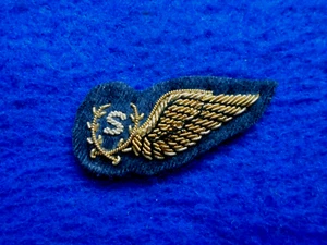 ROYAL AIR FORCE, RAF SIGNALLER BULLION MESS DRESS BREVET, BRITISH MADE - Imagen 1 de 2