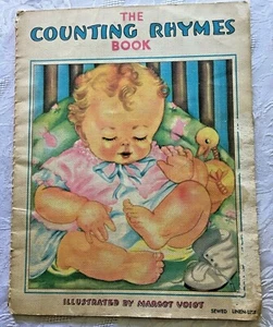 Sweet Vtg 1938 Margot Voigt Children's Book The Counting Rhymes Chubby Baby! - Bild 1 von 5