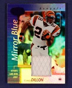 2002 Leaf Certified Mirror Blue Materials #16 Corey Dillon #d /50 Bengals - Picture 1 of 2