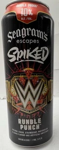 Seagram’s Escapes Spiked WWE Can (empty) WWF Rumble Punch 1 Pint Belt Style - Picture 1 of 2