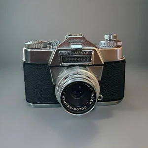 Voigtlander Bessamatic 35mm Film Camera w/ 1:2.8/50mm Color Skopar X Lens & Case - Picture 1 of 10