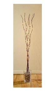 80 W/White LED Christmas Dark Brown Twig Light Decorations 1.2m LV081486 Premier - Picture 1 of 4