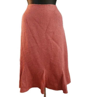 Emma James A Liz Claiborne Co. flared Skirt size 12 Pink & Brown Boucle Career  - Image 1 of 4