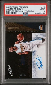 2016 Panini Prestige Prestigious Premieres RC #25 Jamal Murray AUTO /10 PSA 9 - Bild 1 von 2