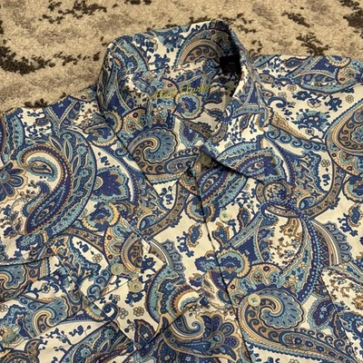 Camisa de hombre Alan River de cachemira manga larga con botones *XXL* Foto 1 de 4