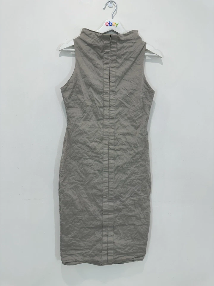 Sarah Pacini Dress Women Size 1 (AU6-8) Wheat Sleeveless Boat Neck Made in Italy — 第 1/4 张图片