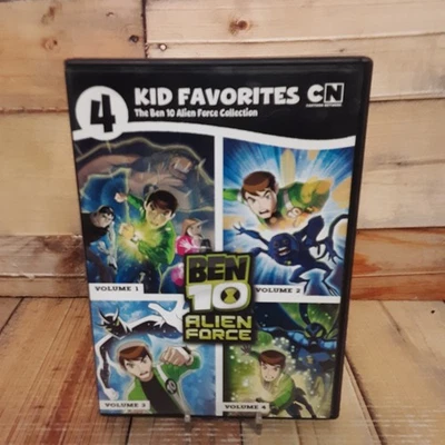 Ben 10 Alien Force 4 Kid Favorites DVD Used Cartoon Network Vol 1 2 3 4 Set - Image 1 of 4