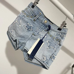 Juice Couture Girls' Star Patch Denim Shorts - Big Kid Size4/6 - Picture 1 of 18