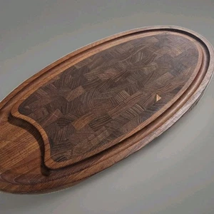 Vtg Dansk Quistgaard IHQ Lg 24x12 Teak End Grain Carving Board  MCM Juice Groove - Picture 1 of 8