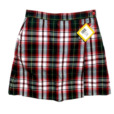 Dennis Uniforme Skort Meninas J11 Bruce Xadrez Vermelho Novo com etiquetas - Imagem 1 de 4