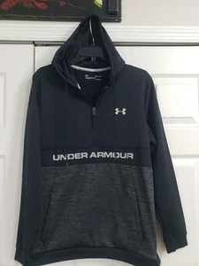 Under Armour ColdGear 1/4-Reißverschluss Hoodie Sweatshirt (Medium 44" Brustumfang) schwarz (EUC - Bild 1 von 3