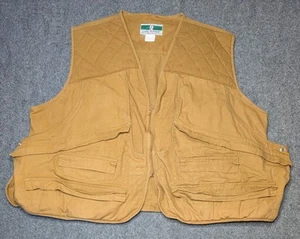 Vintage Game Winner Sportswear Hunting Vest Quilted Multi Pocket Brown Large - Picture 1 of 10