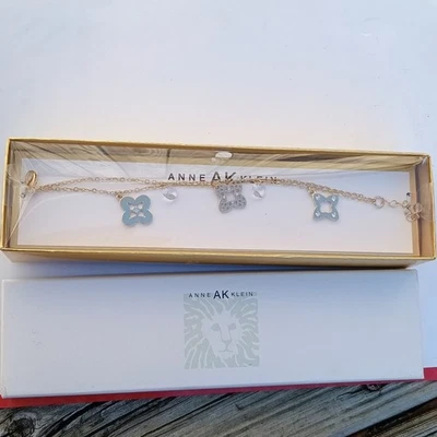 Anne Klein, Jewelry 女士吊饰手链 金色/象牙色 全新 — 第 1/4 张图片