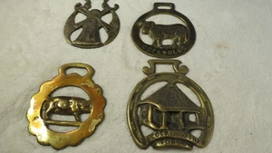 Horse Brass Medallion Antique Show Parade Harness SET 4 1 PRICE FROM ENGLAND - Picture 1 of 6