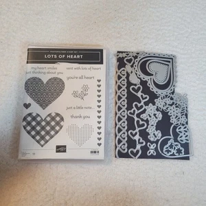 Stampin Up LOTTO DI CUORI francobolli e MOLTI CUORI set di matrici  - Foto 1 di 24