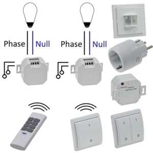 Funk Schaltersystem PILOTA CASA Funk Schalter Funkempfänger Licht Rolladen Dimm - Bild 1 von 14