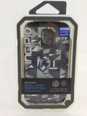 INCIPIO DualPro Case for Samsung Galaxy S5 - Gray Geometric Print - Image 1 of 3