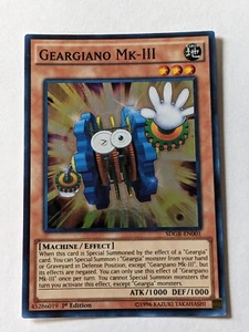 Geargiano MK-III YUGIOH Card SDGR-EN001 1st Edition Holofoil 452860119 - Picture 1 of 4